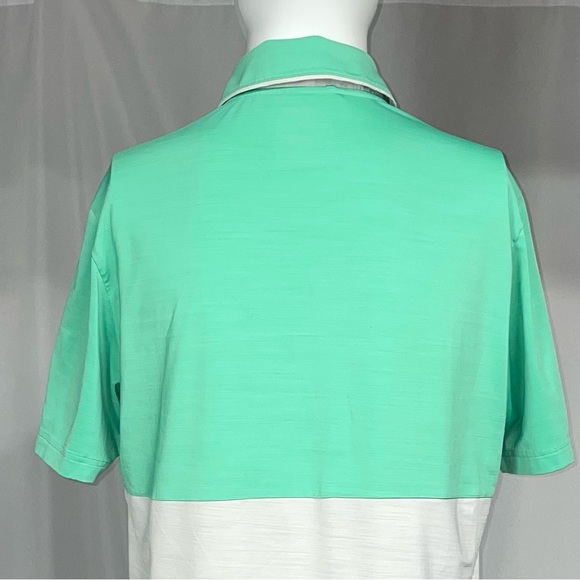 Like New Medium Mint Green Adidas Collar Golf Polo Excellent Condition - Picture 4 of 7